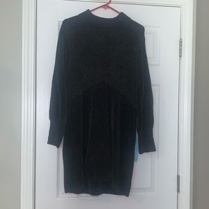 Grey Knit Sweater Dress